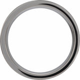 Tungsten Antler Wood Inlay 8 mm Comfort-Fit Flat Band