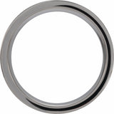 Tungsten Antler Wood Inlay 6 mm Comfort-Fit Flat Band