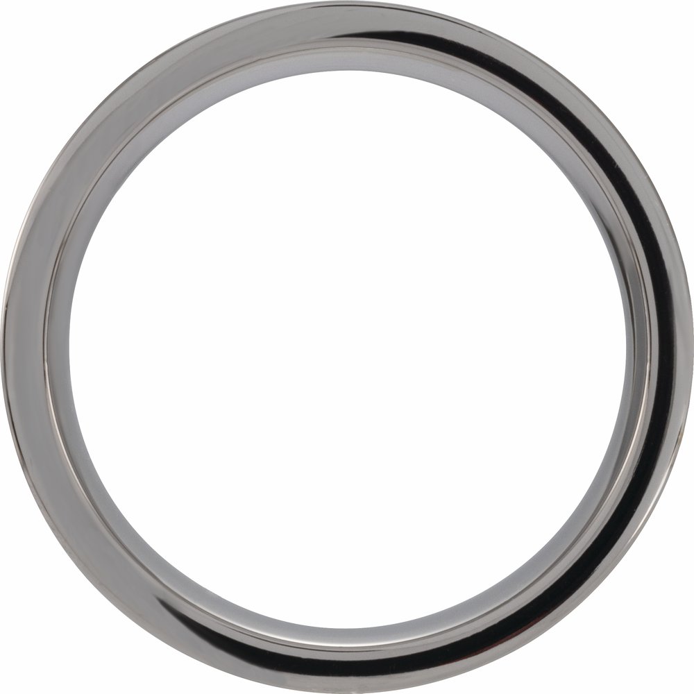 Tungsten Antler Wood Inlay 8 mm Comfort-Fit Flat Band