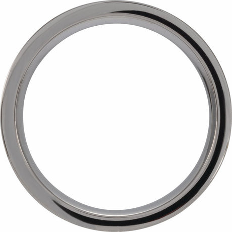 Tungsten Antler Wood Inlay 8 mm Comfort-Fit Flat Band