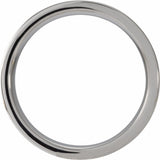 Tungsten Cypress Wood Inlay 8 mm Comfort-Fit Flat Band Size 9