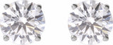 14K White Gold 2 1/2 CTW Lab-Grown Diamond Earrings