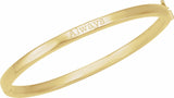 14K Yellow 6 mm Tube Hinged Bangle 7" Bracelet