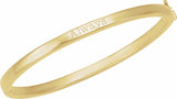 14K Yellow Engravable 6 mm Tube Hinged Bangle 7" Bracelet
