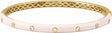 14K Yellow Gold 1/5 CTW Natural Diamond & Pink Enamel 7" Bangle Bracelet