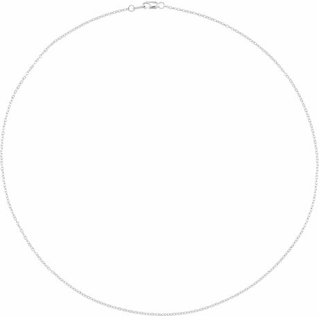 Sterling Silver 1.5 mm Cable 20" Chain