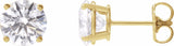 14K Yellow 2 1/2 CTW Lab-Grown Diamond Stud Earrings