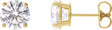 14K Yellow Gold 2 1/2 CTW Lab-Grown Diamond Earrings