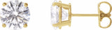 14K Yellow Gold 2 1/2 CTW Lab-Grown Diamond Earrings