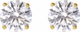 14K Yellow Gold 2 1/2 CTW Lab-Grown Diamond Earrings
