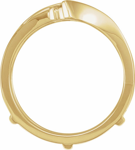14K Yellow Gold 1/4 CTW Natural Diamond Ring Guard
