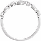 14K White 1/5 CTW Natural Diamond Anniversary Band