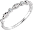 14K White 1/5 CTW Natural Diamond Anniversary Band