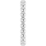 Sterling Silver Beaded Stackable Ring