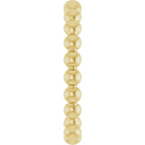 18K Yellow Beaded Stackable Ring