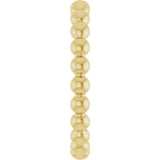 14K Yellow Gold Beaded Stackable Ring