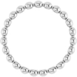 Sterling Silver Beaded Stackable Ring