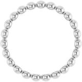 Sterling Silver Beaded Stackable Ring