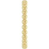 14K Yellow Beaded Stackable Ring