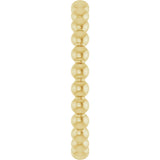 18K Yellow Beaded Stackable Ring