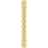 14K Yellow Gold Beaded Stackable Ring