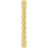 14K Yellow Beaded Stackable Ring