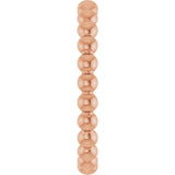 14K Rose Beaded Stackable Ring