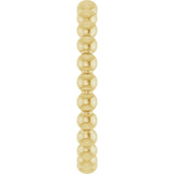 14K Yellow Gold Beaded Stackable Ring