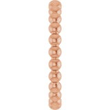 14K Rose Gold Beaded Stackable Ring