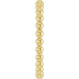 14K Yellow Beaded Stackable Ring