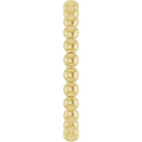 14K Yellow Gold Beaded Stackable Ring