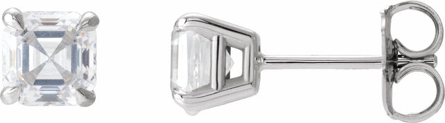 14K White Gold 5/8 CTW Natural Diamond Earrings