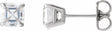 14K White Gold 1/2 CTW Natural Diamond Earrings