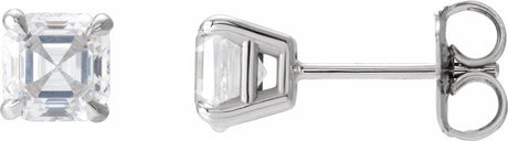 14K White Gold 5/8 CTW Natural Diamond Earrings