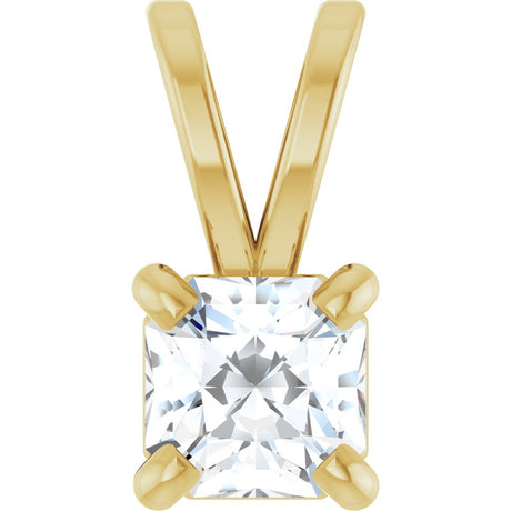 14K Yellow 1/4 CT Natural Diamond Pendant