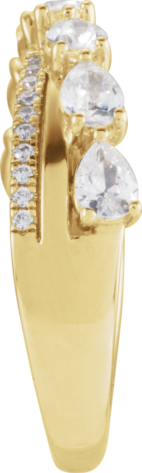 14K Yellow Gold 1 1/8 CTW  Natural Diamond Ring