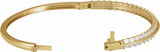 14K Yellow Gold 2 1/6 CTW Lab-Grown Diamond 7" Bangle Bracelet