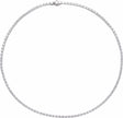 14K White 11 3/4 CTW Lab-Grown Diamond Line 16" Necklace