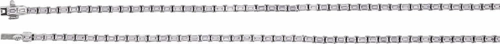 14K White 11 3/4 CTW Lab-Grown Diamond Line 16" Necklace