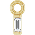 14K Yellow .06 CT Natural Diamond Dangle