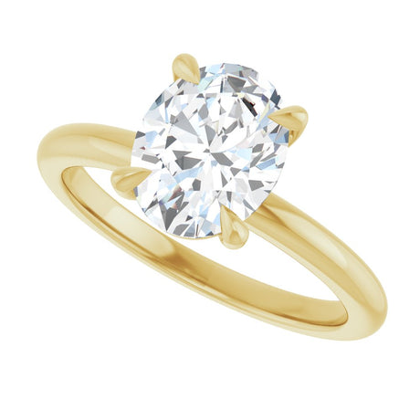 14K Yellow Gold 1 1/2 CTW Lab-Grown Diamond Engagement Ring