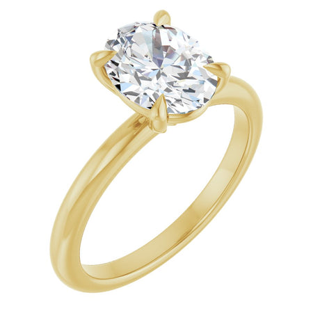 14K Yellow Gold 1 1/2 CTW Lab-Grown Diamond Engagement Ring