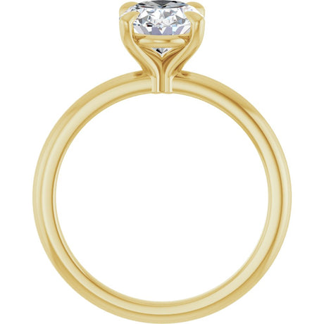 14K Yellow Gold 1 1/2 CTW Lab-Grown Diamond Engagement Ring