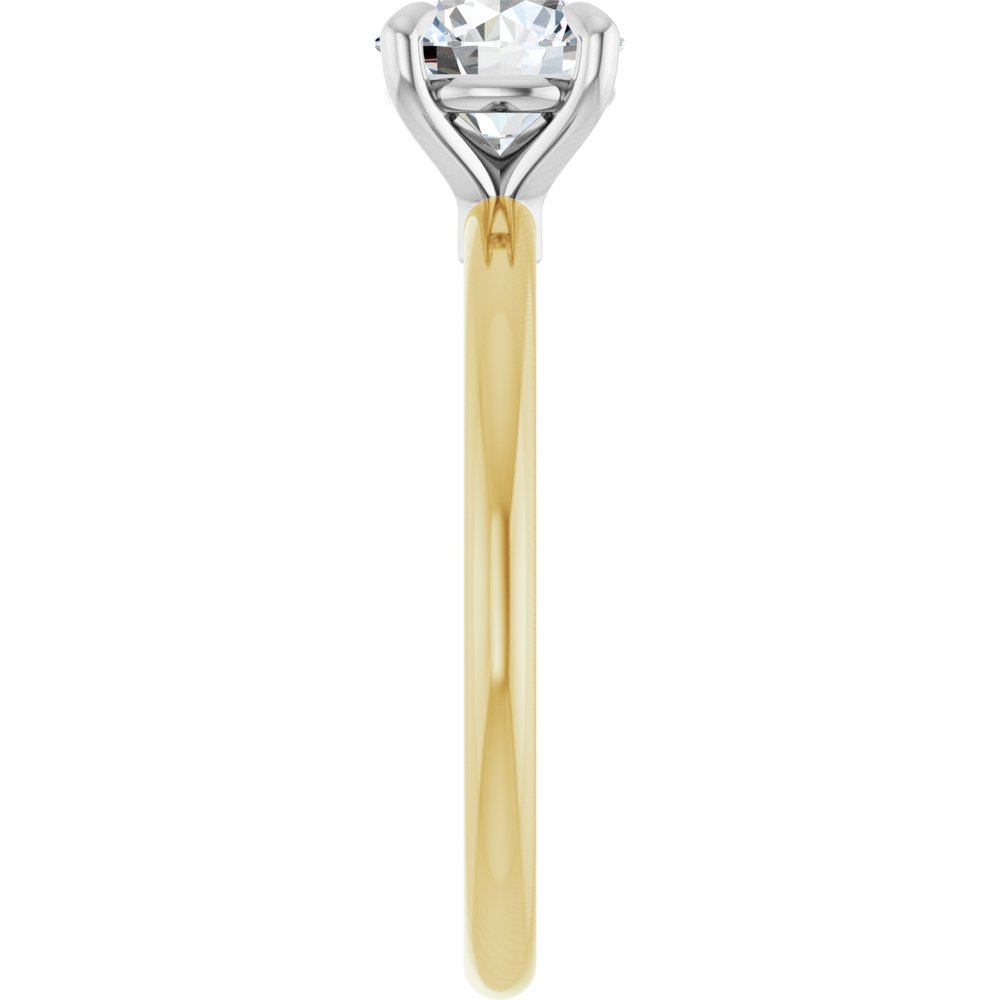 14K Yellow/White Gold 1 CTW Lab-Grown Diamond Engagement Ring