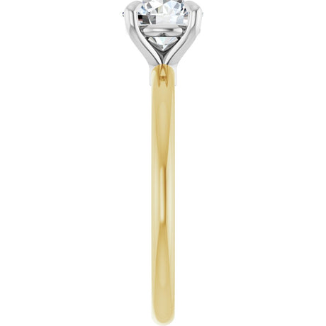 14K Yellow/White Gold 1 CTW Lab-Grown Diamond Engagement Ring