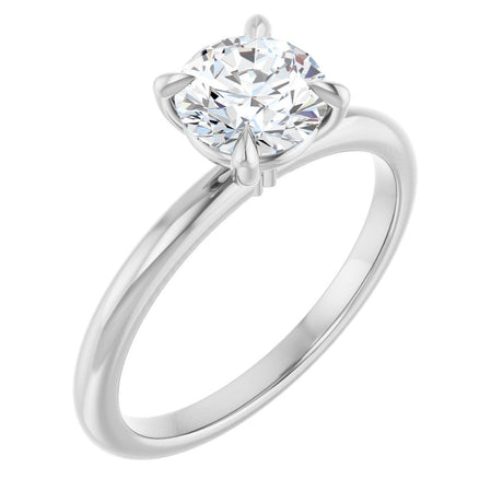 14K White Gold 1 CTW Lab-Grown Diamond Engagement Ring