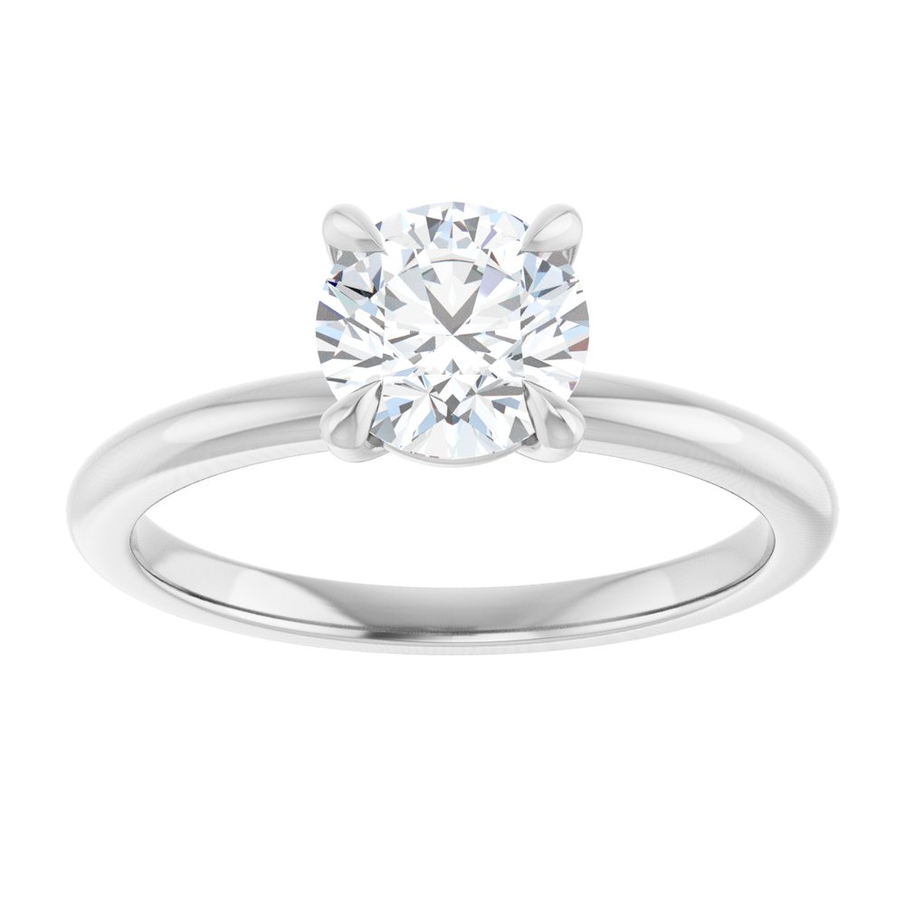 14K White Gold 1 CTW Lab-Grown Diamond Engagement Ring