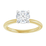 14K Yellow/White Gold 1 CTW Lab-Grown Diamond Engagement Ring