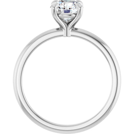14K White Gold 1 CTW Lab-Grown Diamond Engagement Ring