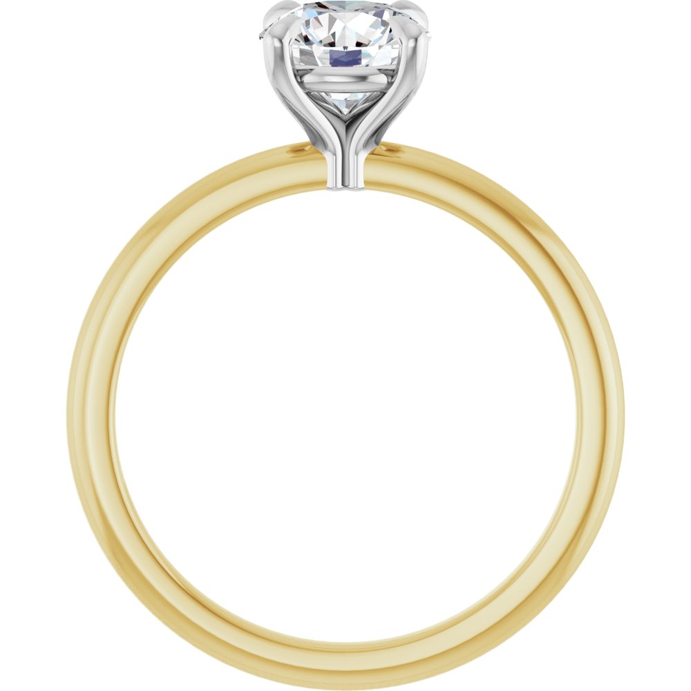 14K Yellow/White Gold 1 CTW Lab-Grown Diamond Engagement Ring